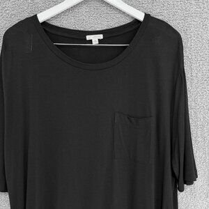 Gap Drapey Pocket T-shirt Black Large Tall